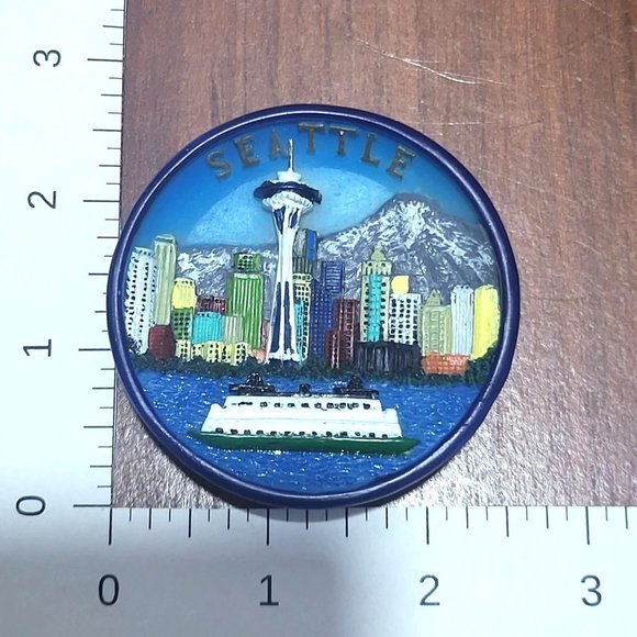 VTG SNCO Miniature Decorative Seattle Plate & Mug Set 1999 - Picture 9 of 11